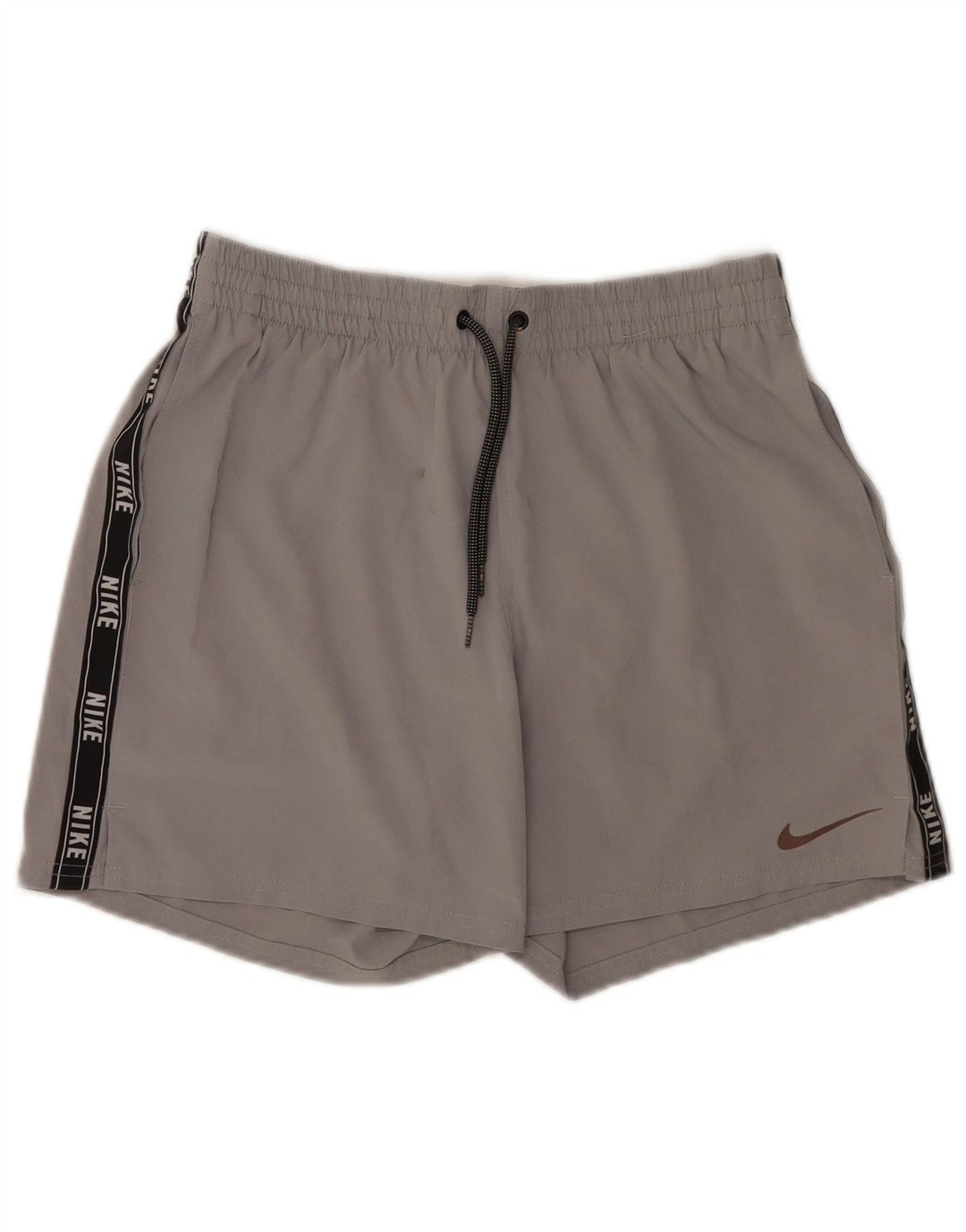 Shorts esportivos gráficos masculinos Nike médio cinza colorblock poliéster