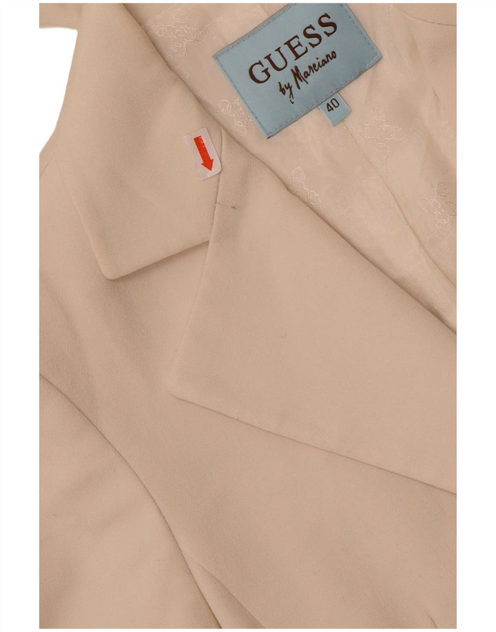 Jaqueta blazer feminina Guess By Marciano com 2 botões IT 40 pequena branca