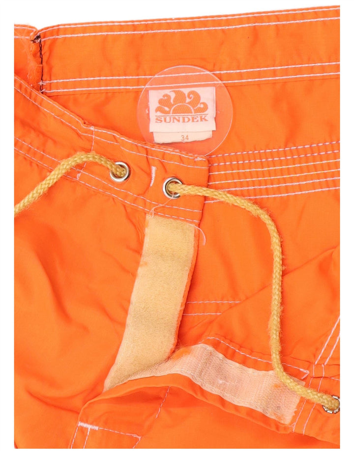 Shorts de natação masculino Sundek grande laranja nylon