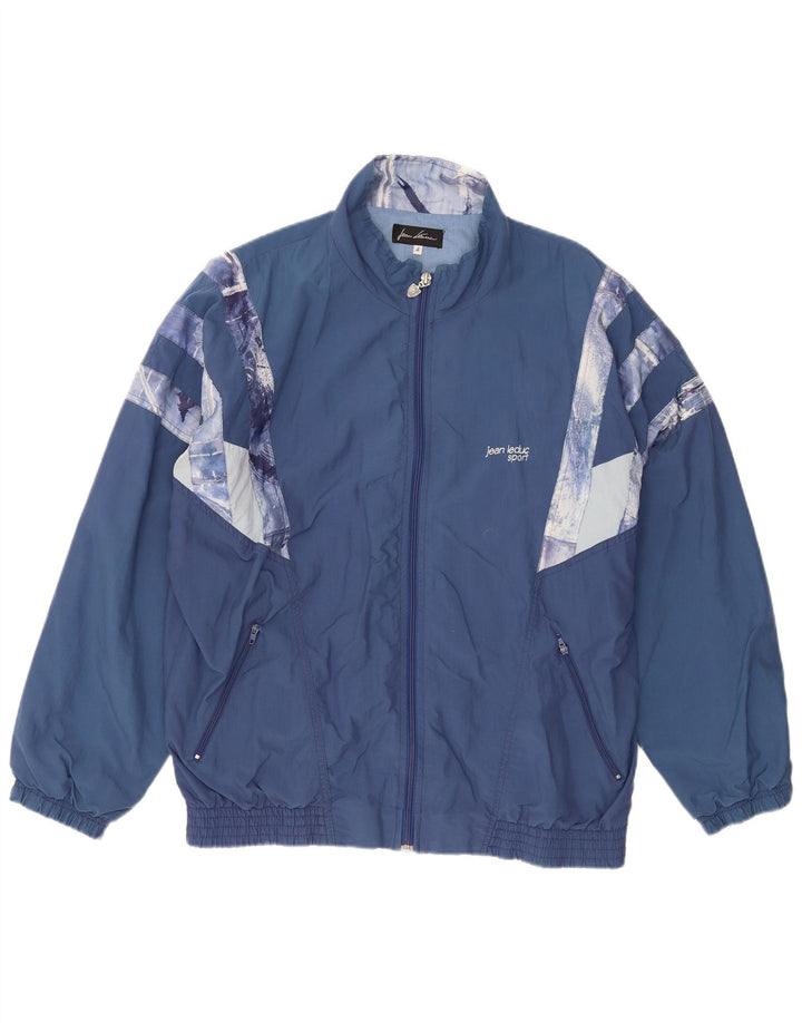 JEAN LEDUC Jaqueta masculina de agasalho 2XL poliéster colorblock azul