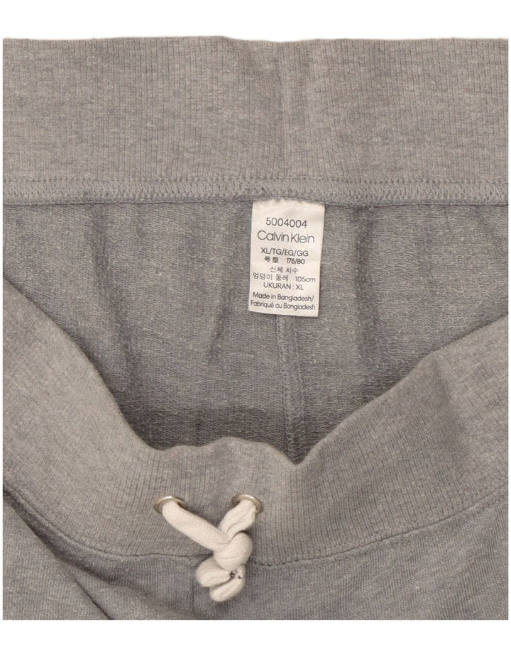 Calça de treino feminina CALVIN KLEIN Joggers UK 18 XL cinza manchado