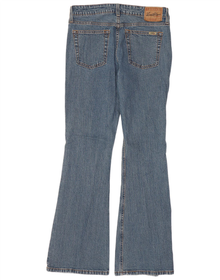 LEVI'S Girls Jeans Flared 6-7 Anos W30 L31 Azul Algodão