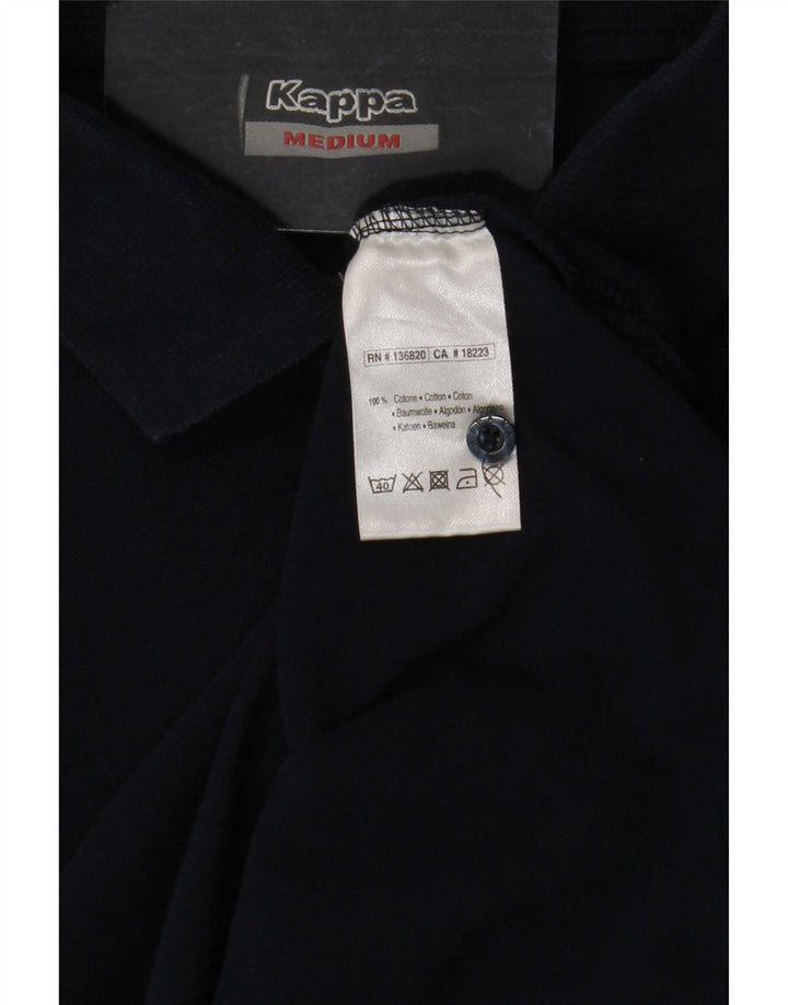 Camisa polo masculina Kappa de algodão azul marinho médio