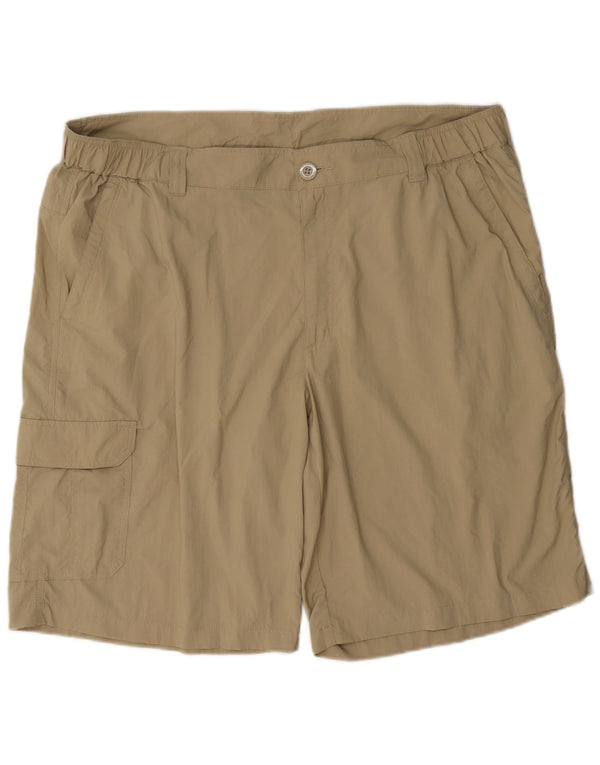 Columbia Mens Omni-Shade Cargo Shorts W40 XL Bege Nylon