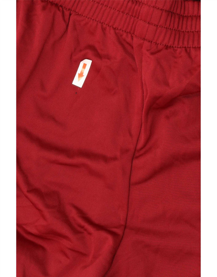 Calças de treino masculinas Adidas grandes poliéster cor de vinho