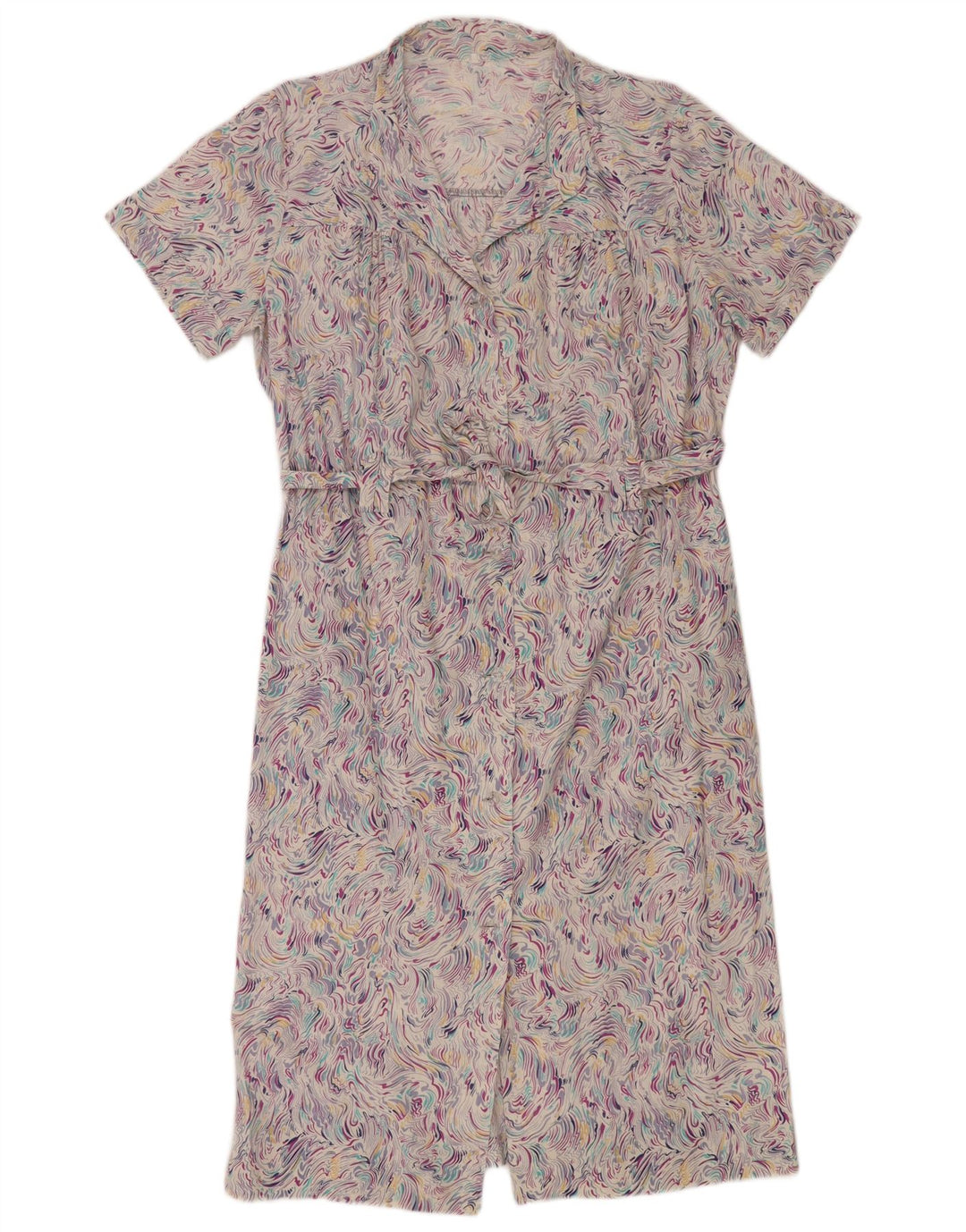 Vestido feminino vintage com estampa abstrata IT 52 2XL multicolorido