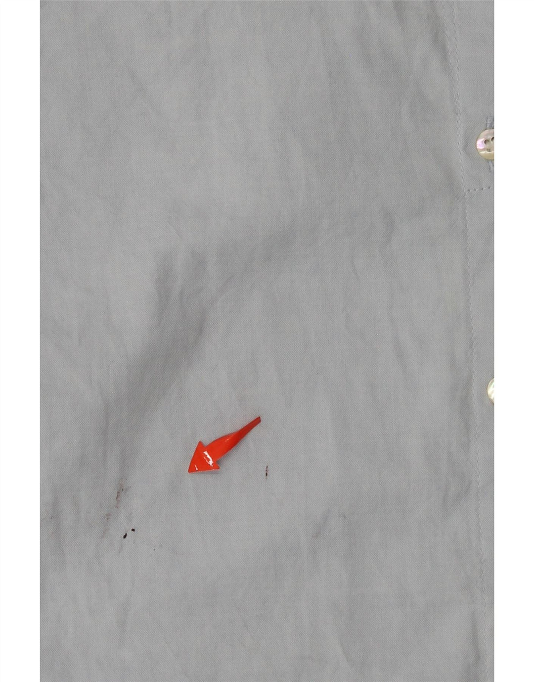 Camisa feminina LEVI'S UK 14 algodão azul médio