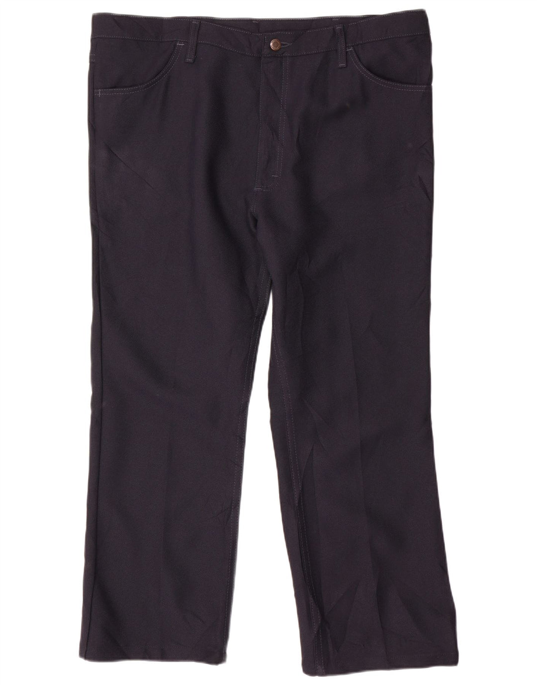 Calça casual reta masculina WRANGLER W40 L27 poliéster azul marinho