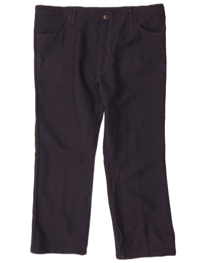 Calça casual reta masculina WRANGLER W40 L27 poliéster azul marinho