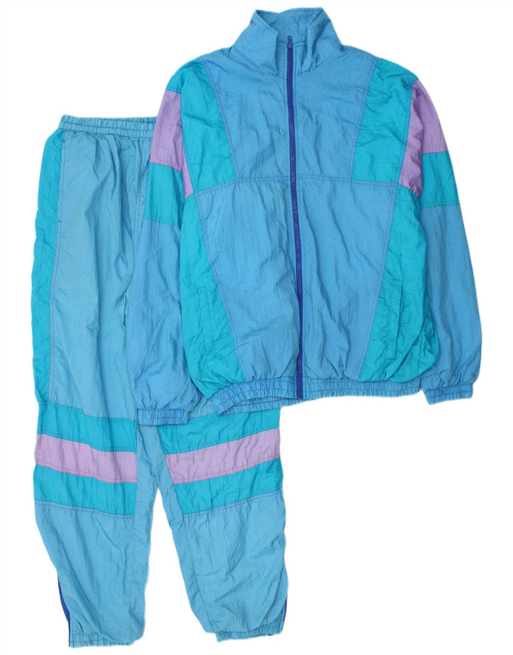 Kolon Mens Activ Full Tracksuit Grande Azul Colorblock
