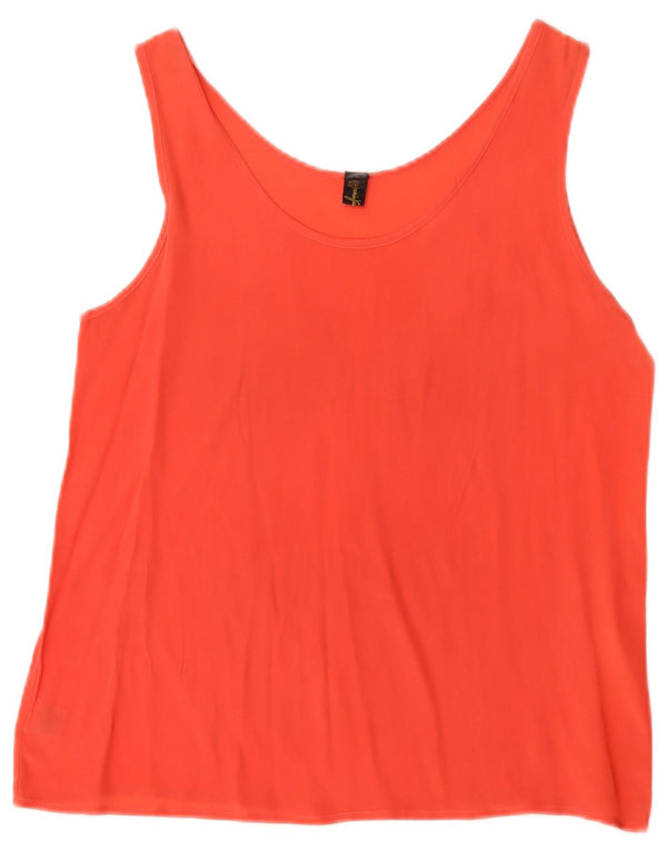 Blusa feminina vintage sem mangas Top IT 40 pequena vermelha