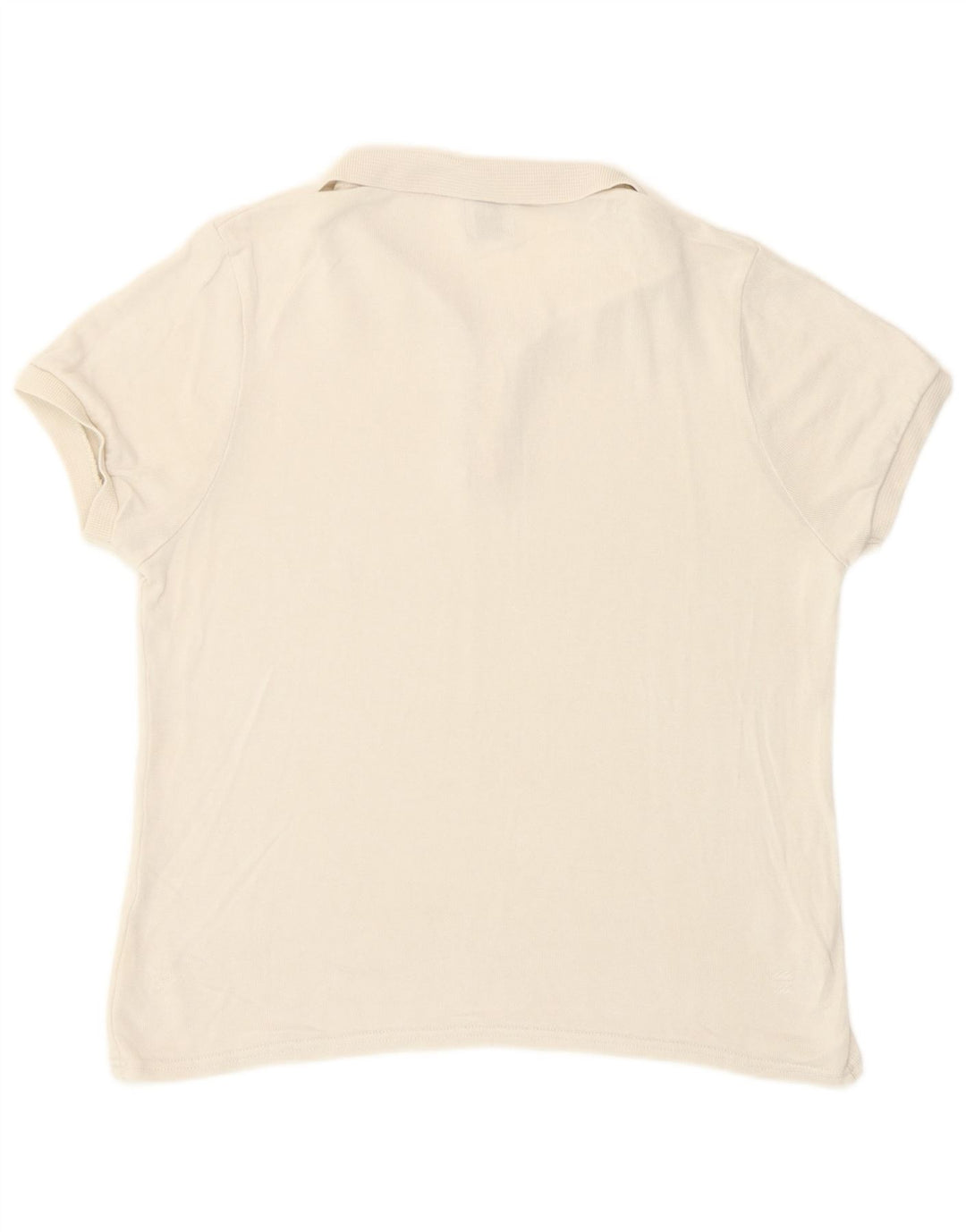 Camisa polo feminina Zara Reino Unido 12 médio bege