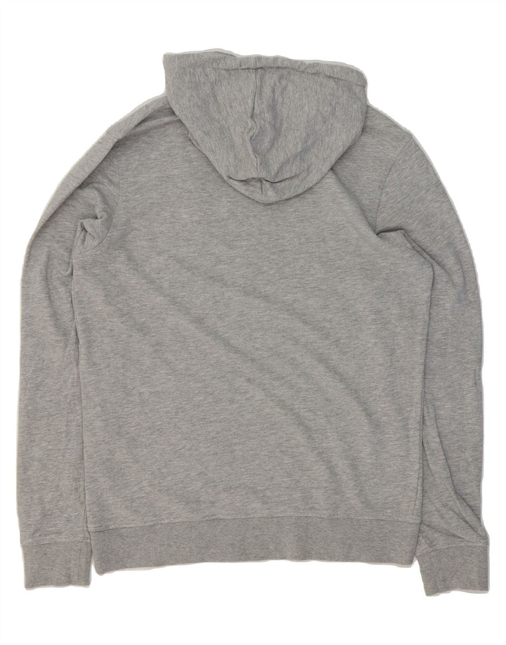 JACK & JONES Mens Graphic Hoodie Jumper Large Grey Cotton Vintage Jack & Jones and Second-Hand Jack & Jones from Messina Hembry 