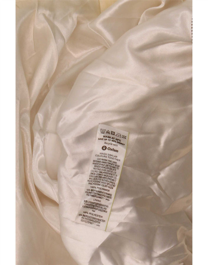 Jaqueta utilitária feminina com capuz Marks & Spencer UK 16 grande off white