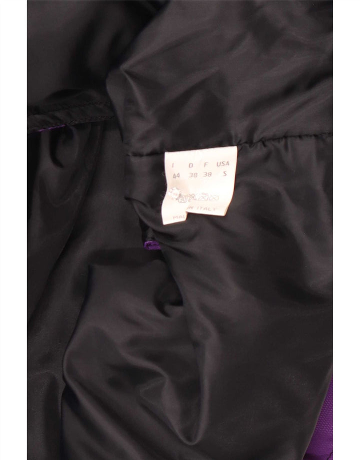 Colete feminino vintage oversized IT 44 poliamida geométrica roxa média