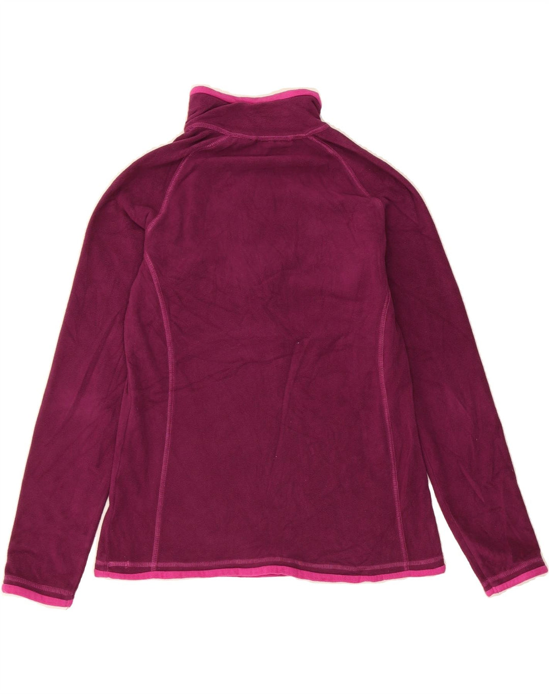 MOUNTAIN WAREHOUSE Womens Zip Neck Fleece Jumper UK 12 Medium Purple Vintage Mountain Warehouse and Second-Hand Mountain Warehouse from Messina Hembry 