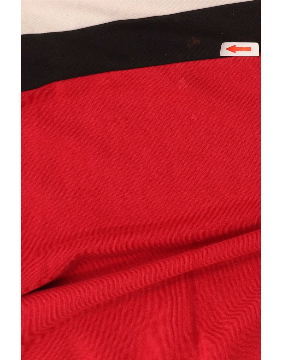 Fila moletom gráfico masculino jumper grande algodão colorblock vermelho