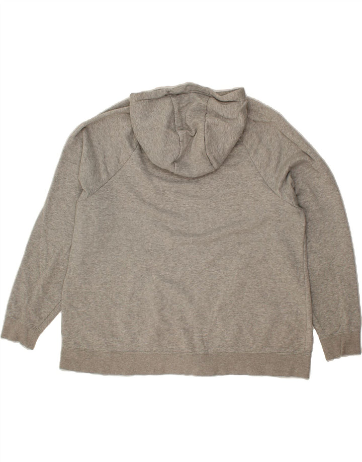 NIKE Womens Loose Fit Zip Hoodie Sweater UK 18 XL Grey Cotton Vintage Nike and Second-Hand Nike from Messina Hembry 