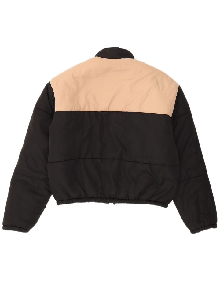 Jaqueta acolchoada feminina Juicy Couture UK 10 Small Black Colourblock
