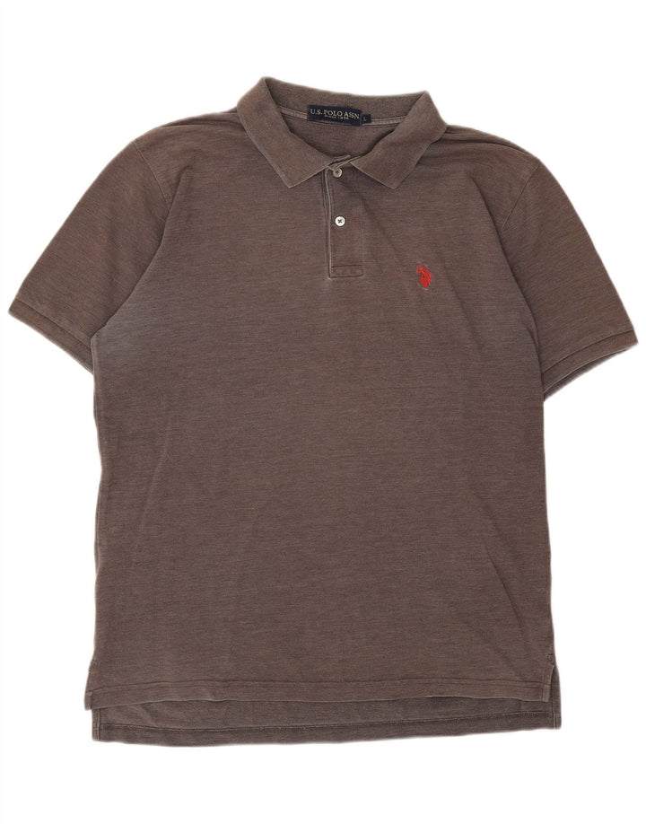 ASSN POLO DOS EUA. Camisa Polo Masculina Grande Marrom