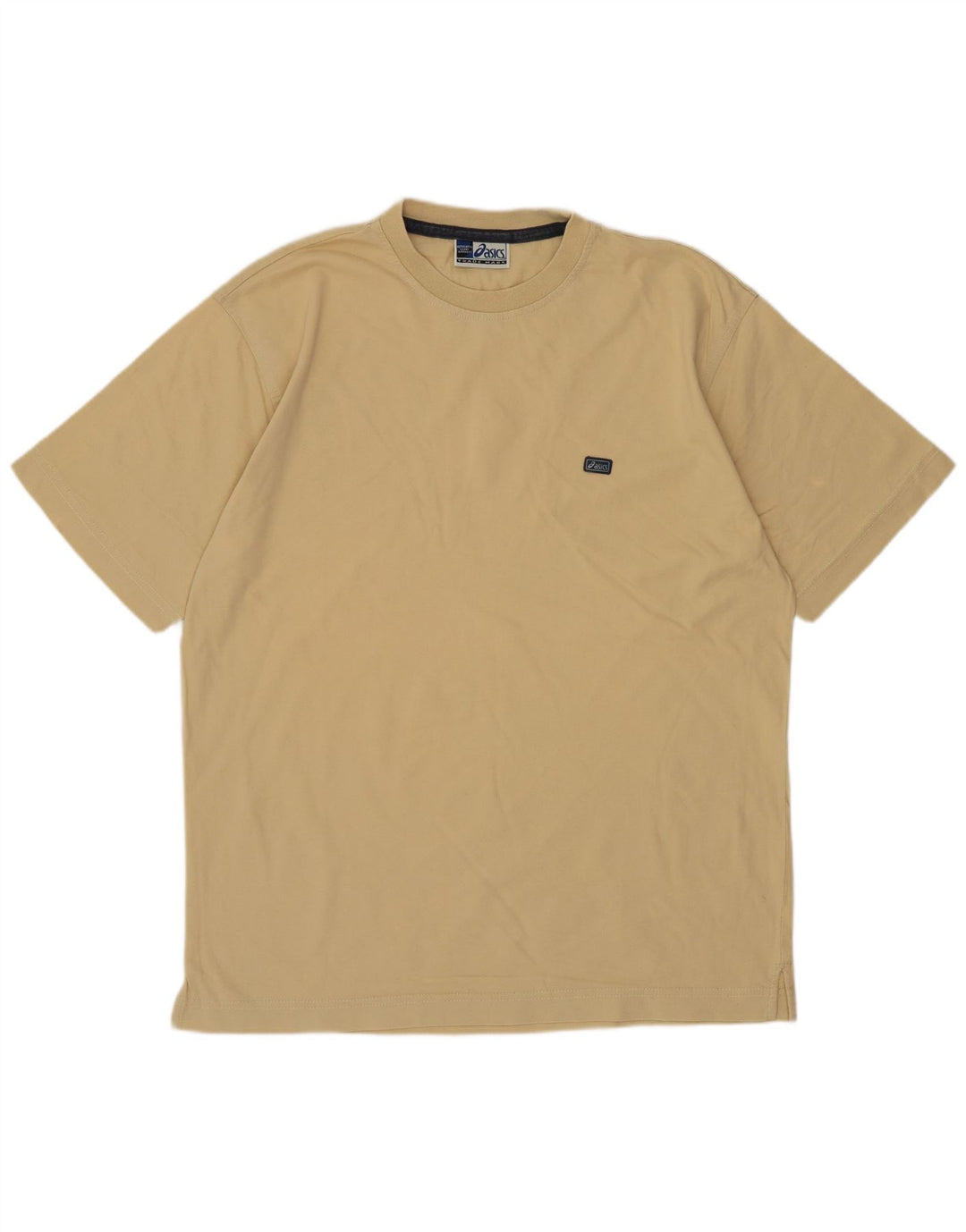 Camiseta masculina Asics Top médio algodão amarelo