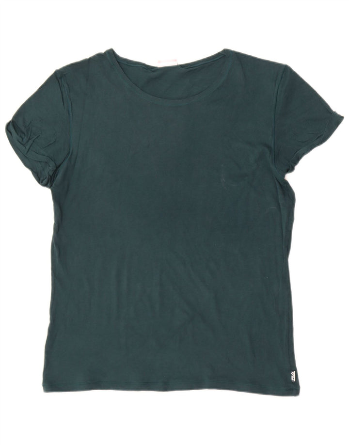 Camiseta masculina Fila Top médio algodão verde