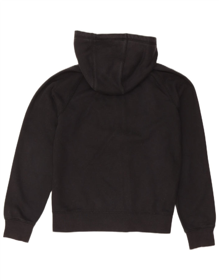 Suéter masculino Nike com capuz e zíper médio preto algodão