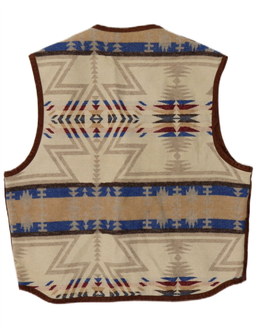 Colete masculino MULTIBLU UK 40 grande bege Fair Isle
