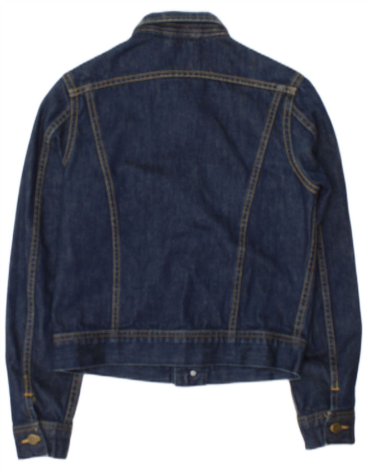 Jaqueta jeans feminina Lee UK 10 algodão azul marinho pequeno
