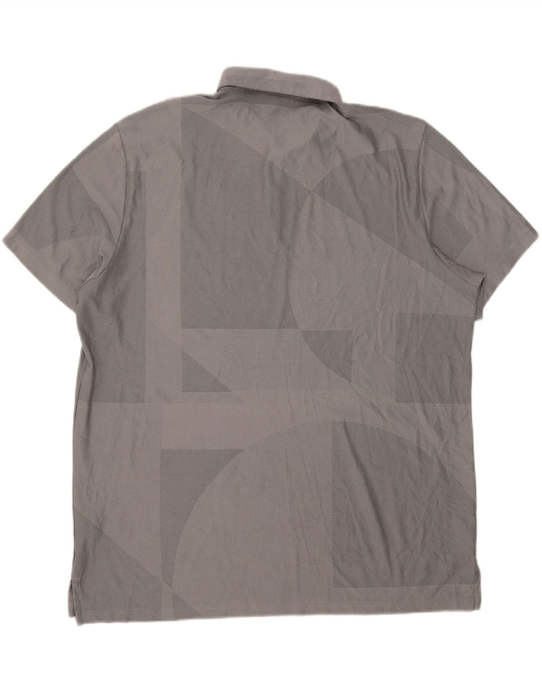 Camisa polo masculina Adidas Loose Fit 2XL poliéster geométrico cinza