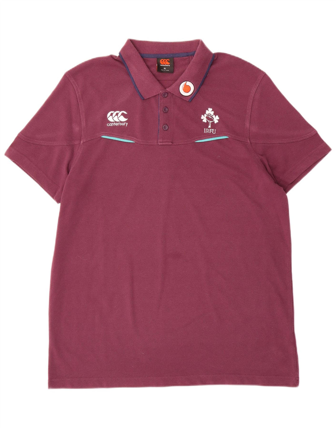 Camisa polo masculina IRFU CANTERBURY XL poliéster roxo