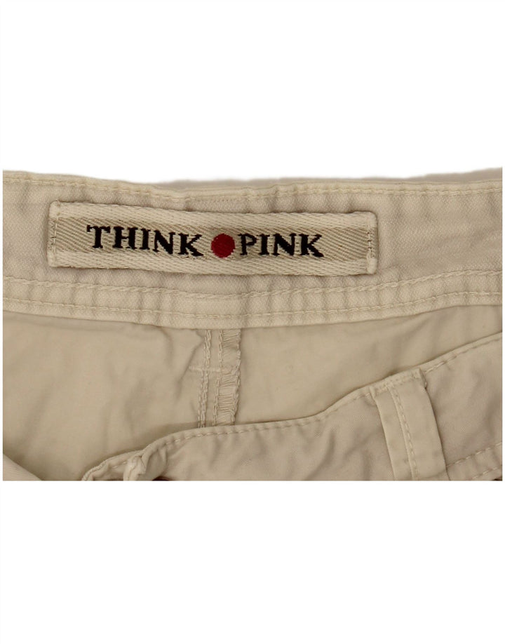 Think Pink Mens Chino Shorts W36 Grande Bege