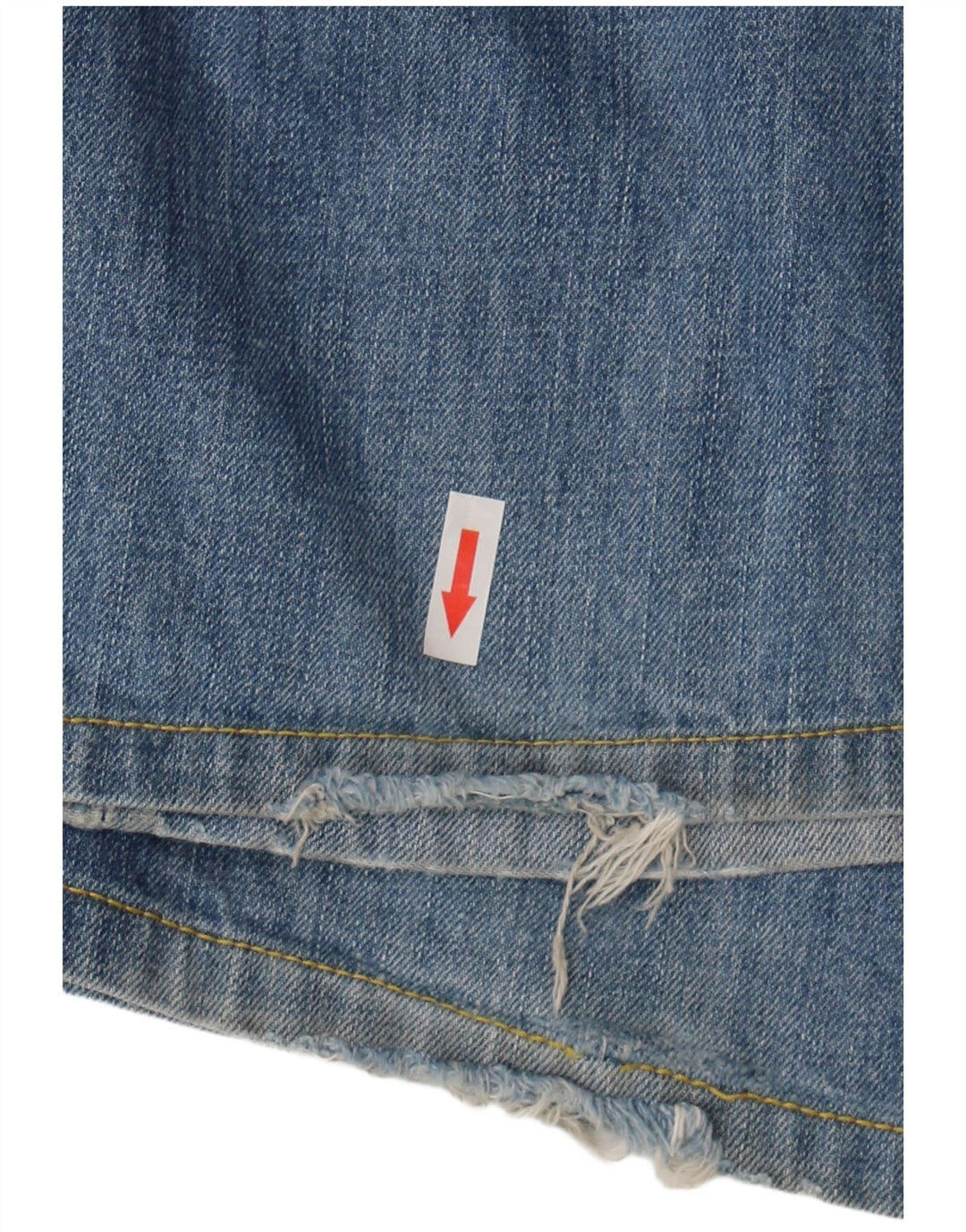 Replay Calça jeans reta masculina desgastada W34 L30 azul algodão