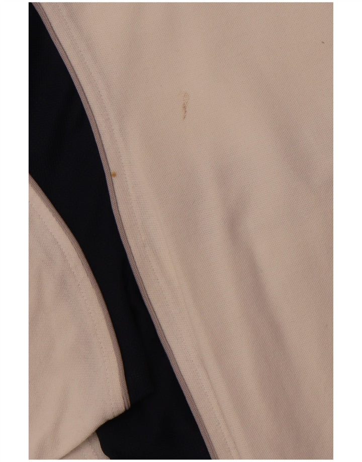 Camiseta masculina KAPPA top pequeno branco colorblock algodão esportivo