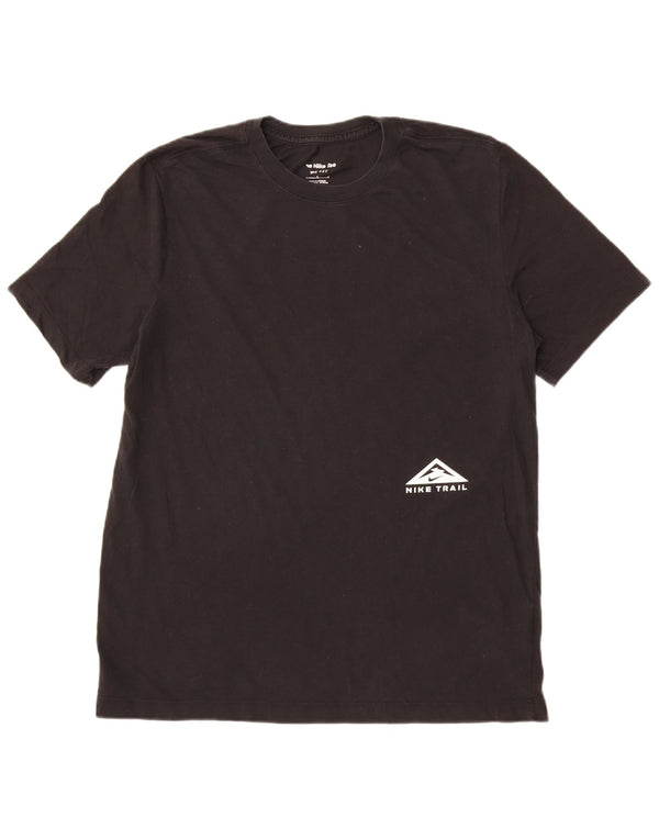 Camiseta Nike Masculina Dri Fit Graphic Top Grande Algodão Preto