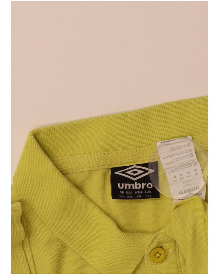 Camisa polo masculina UMBRO 2XL algodão verde