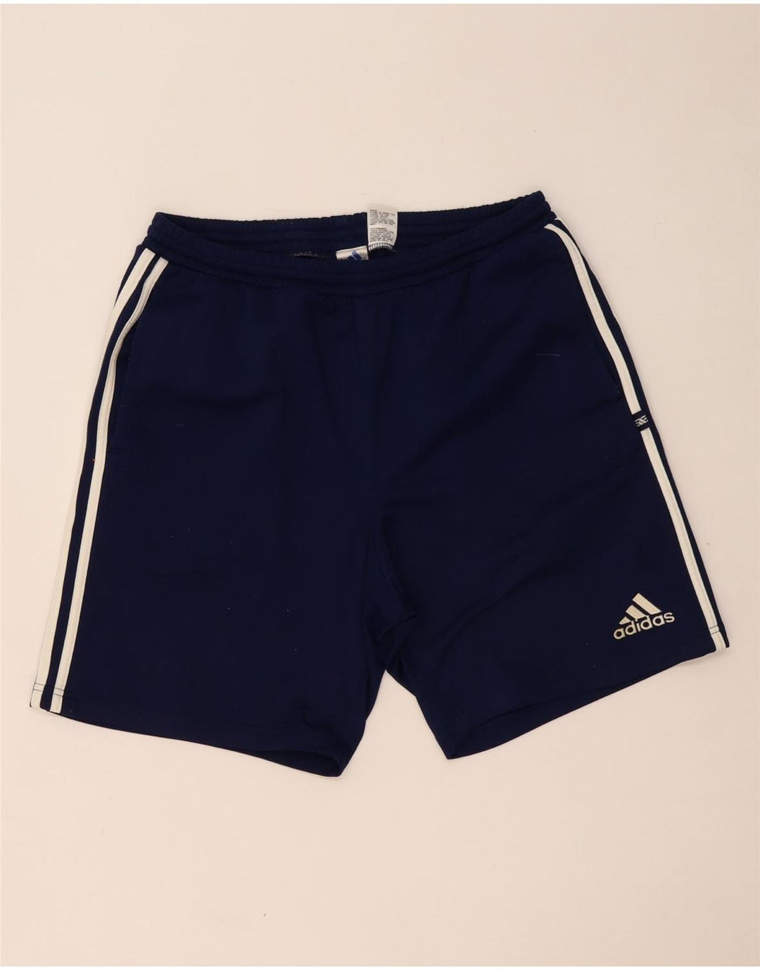 Shorts esportivos masculinos ADIDAS grandes poliéster azul marinho