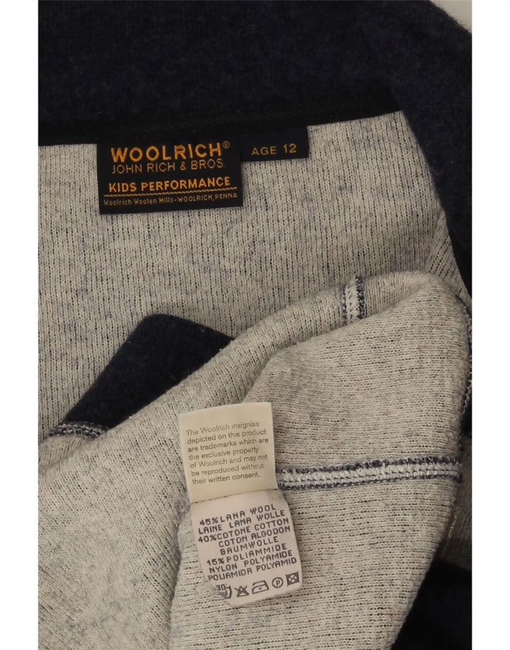 Woolrich Boys Graphic Treino Top Jaqueta 11-12 Anos Lã Azul Marinho