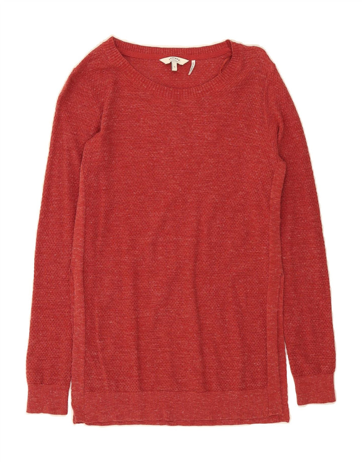 FAT FACE Womens Boat Neck Jumper Sweater UK 6 XS Red Cotton Vintage Fat Face and Second-Hand Fat Face from Messina Hembry 