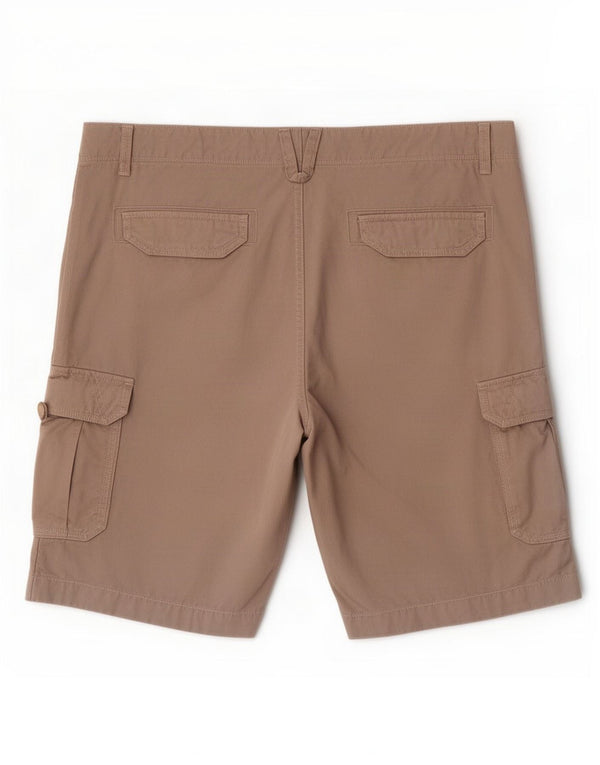 Alcott Mens Cargo Shorts W38 XL Algodão Bege