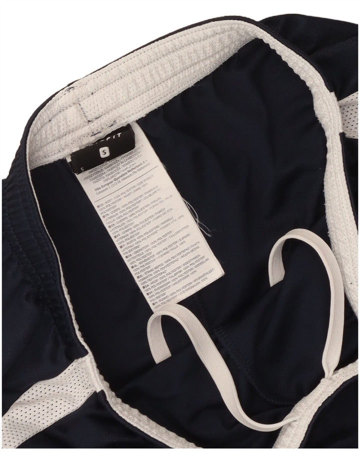 Shorts esportivos masculinos Nike Dri Fit pequenos em poliéster azul marinho