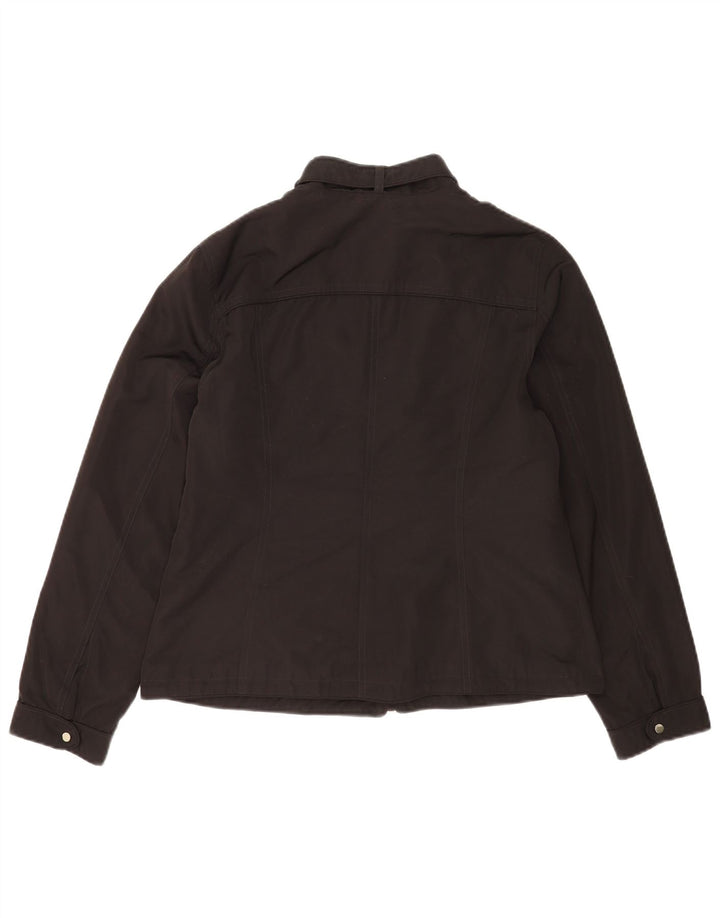 Jaqueta utilitária feminina Marks & Spencer Autograph Reino Unido 12 médio preto
