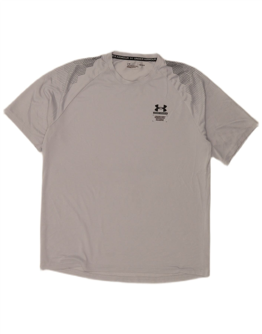 Camiseta masculina Under Armour grande cinza geométrica