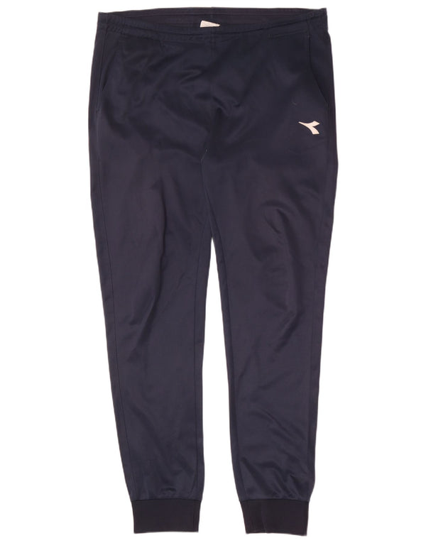 Calça de treino masculina Diadora Joggers XL azul marinho poliéster