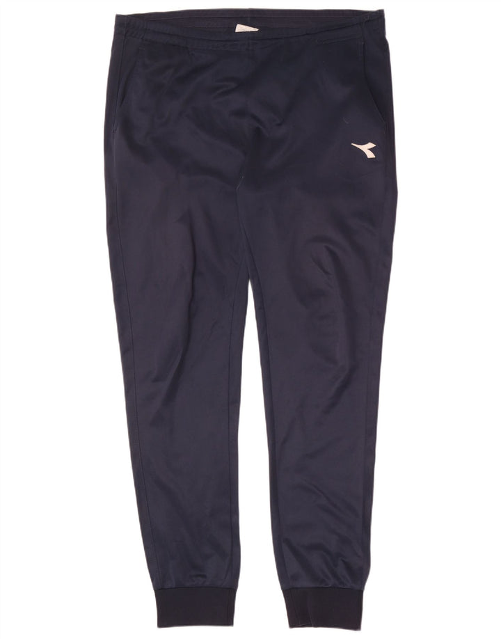 Calça de treino masculina Diadora Joggers XL azul marinho poliéster