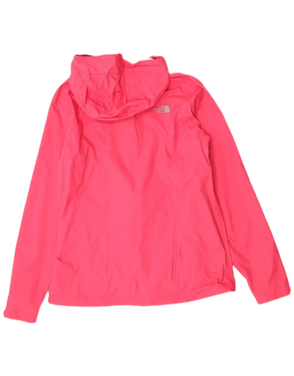 Jaqueta de chuva com capuz The North Face Womens Dryvent Reino Unido 14 Nylon rosa médio