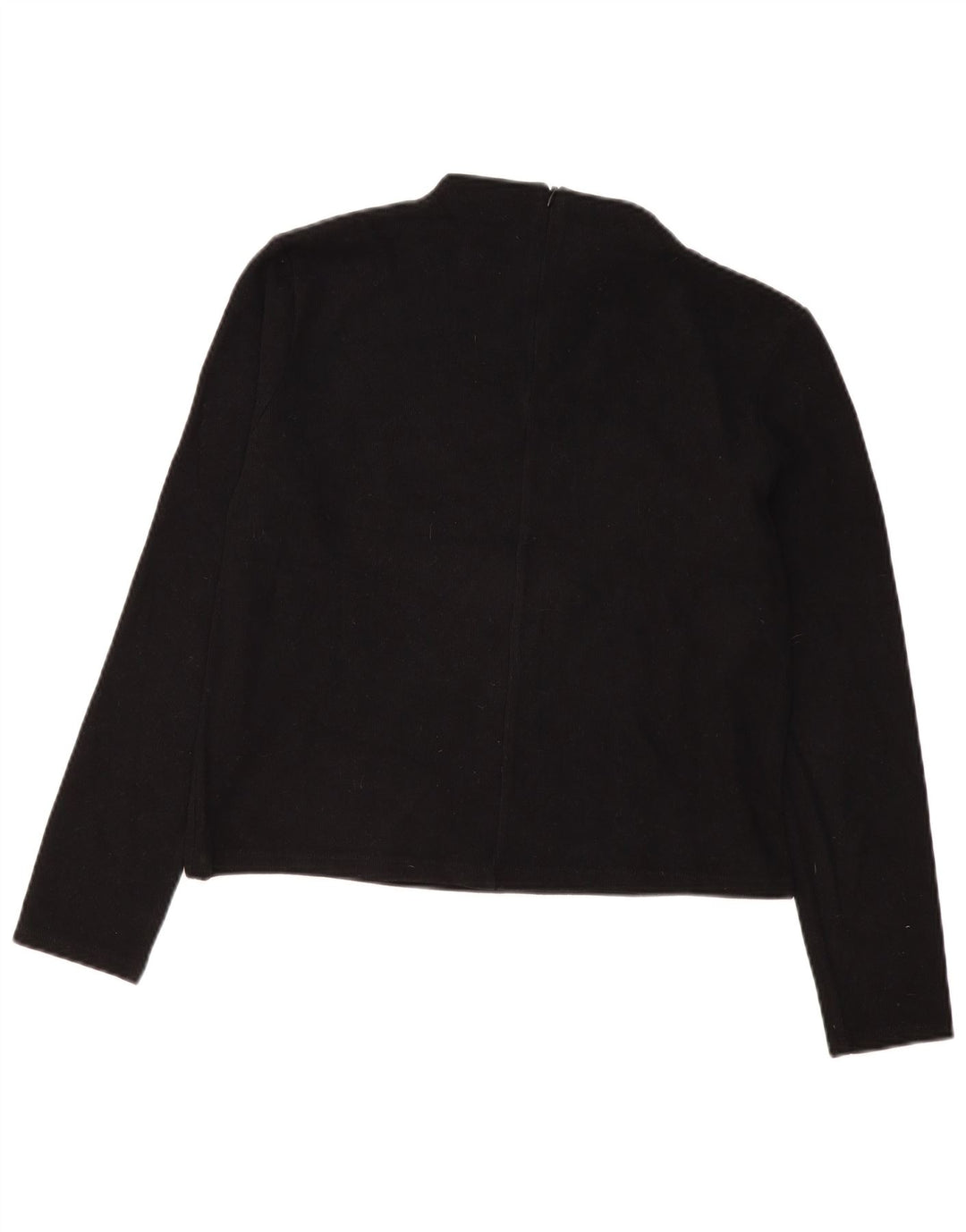 Top feminino Zara manga comprida UK 14 médio preto