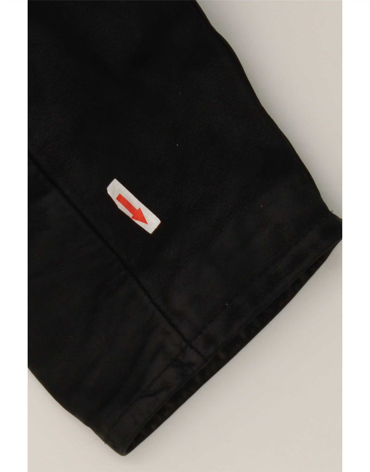 Jaqueta de couro masculina vintage UK 42 XL couro preto