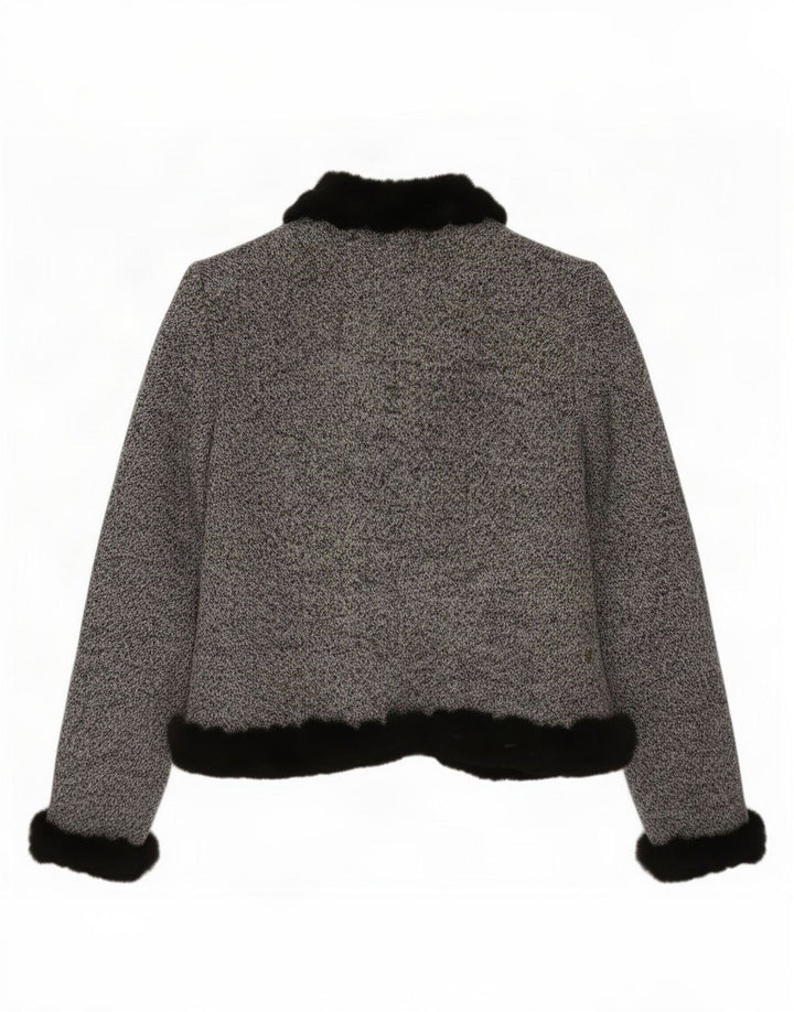 Jaqueta blazer feminina Gai Mattiolo IT 44 lã cinza médio