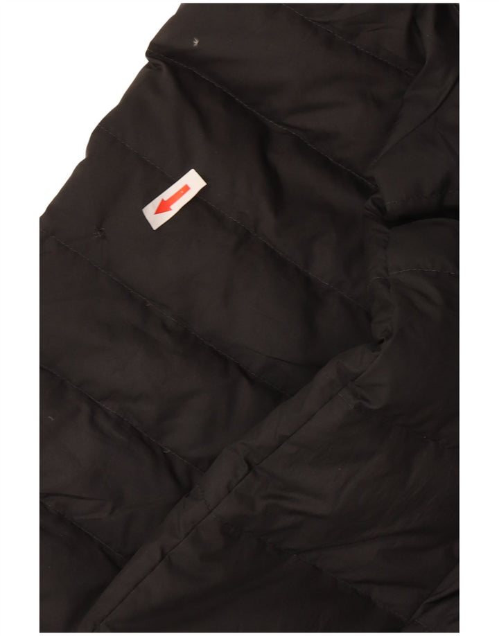 Jaqueta acolchoada com capuz feminina Nike UK 12 cinza médio